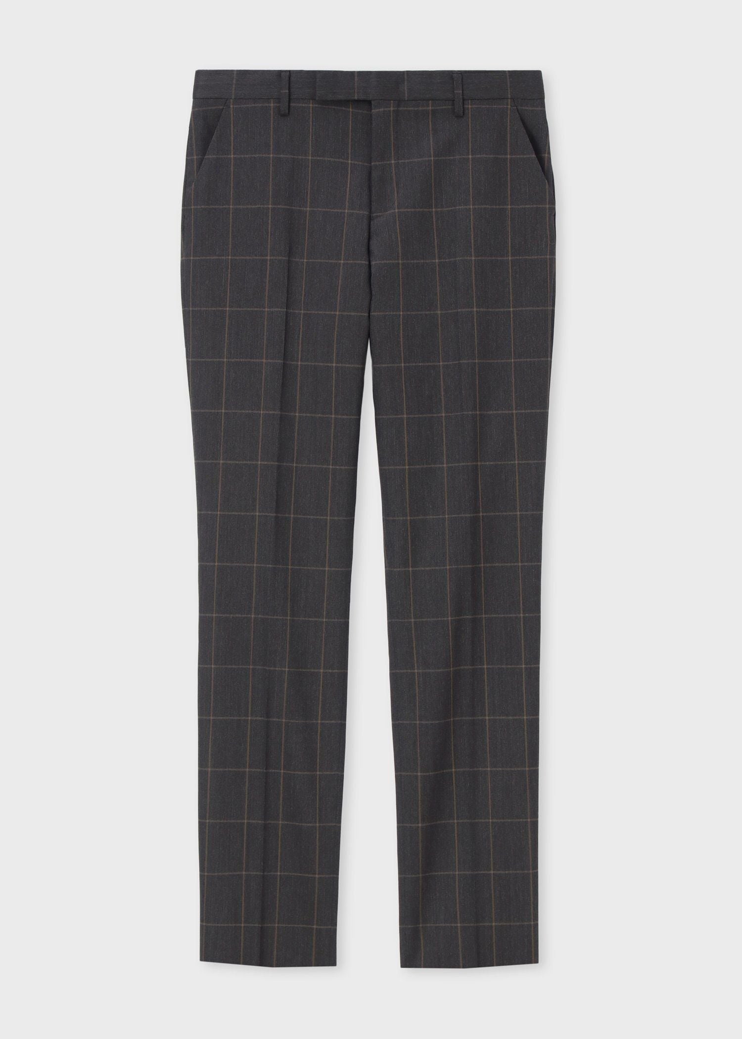 ウィンドウペーン テーパードトラウザーズ