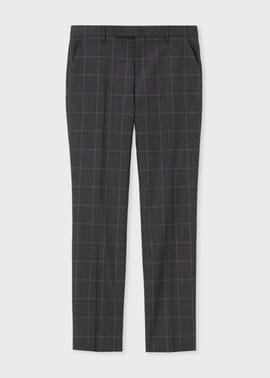 ウィンドウペーン テーパードトラウザーズ