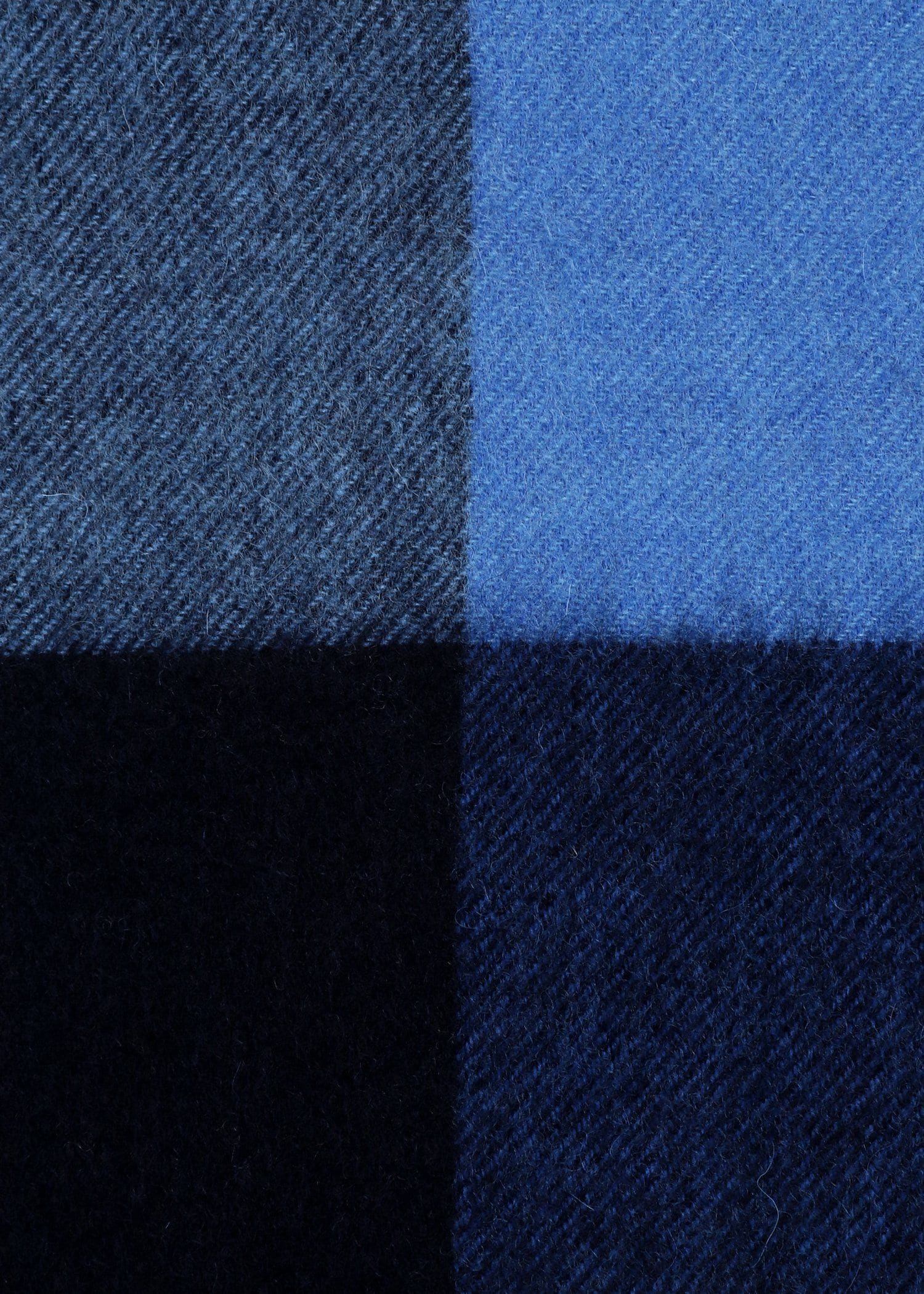 カラーブロッキング カシミヤブレンド マフラー