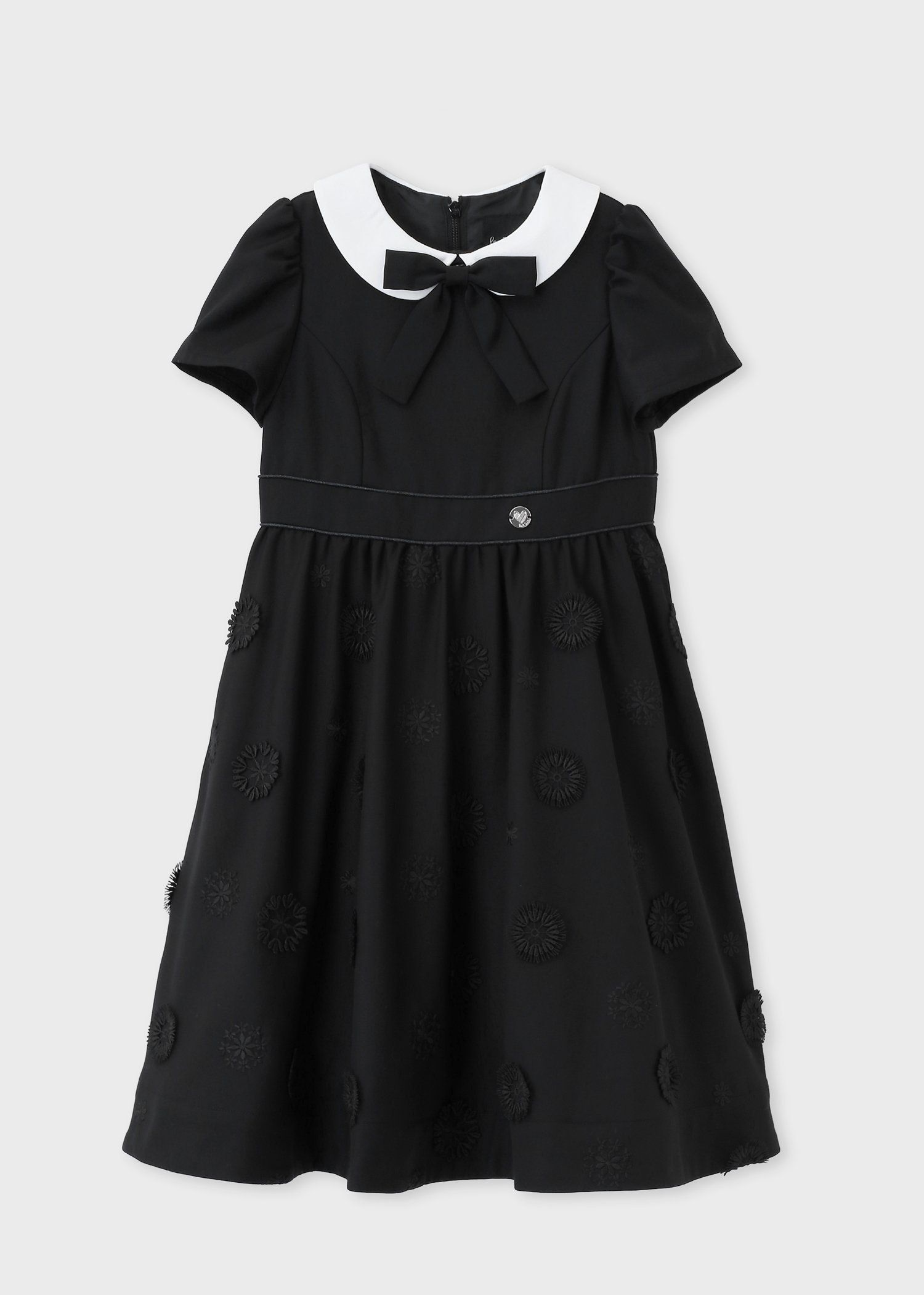 ガールズ 3Dフローラルエンブロイダリー ワンピース