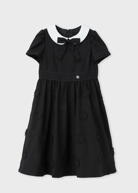 ガールズ 3Dフローラルエンブロイダリー ワンピース