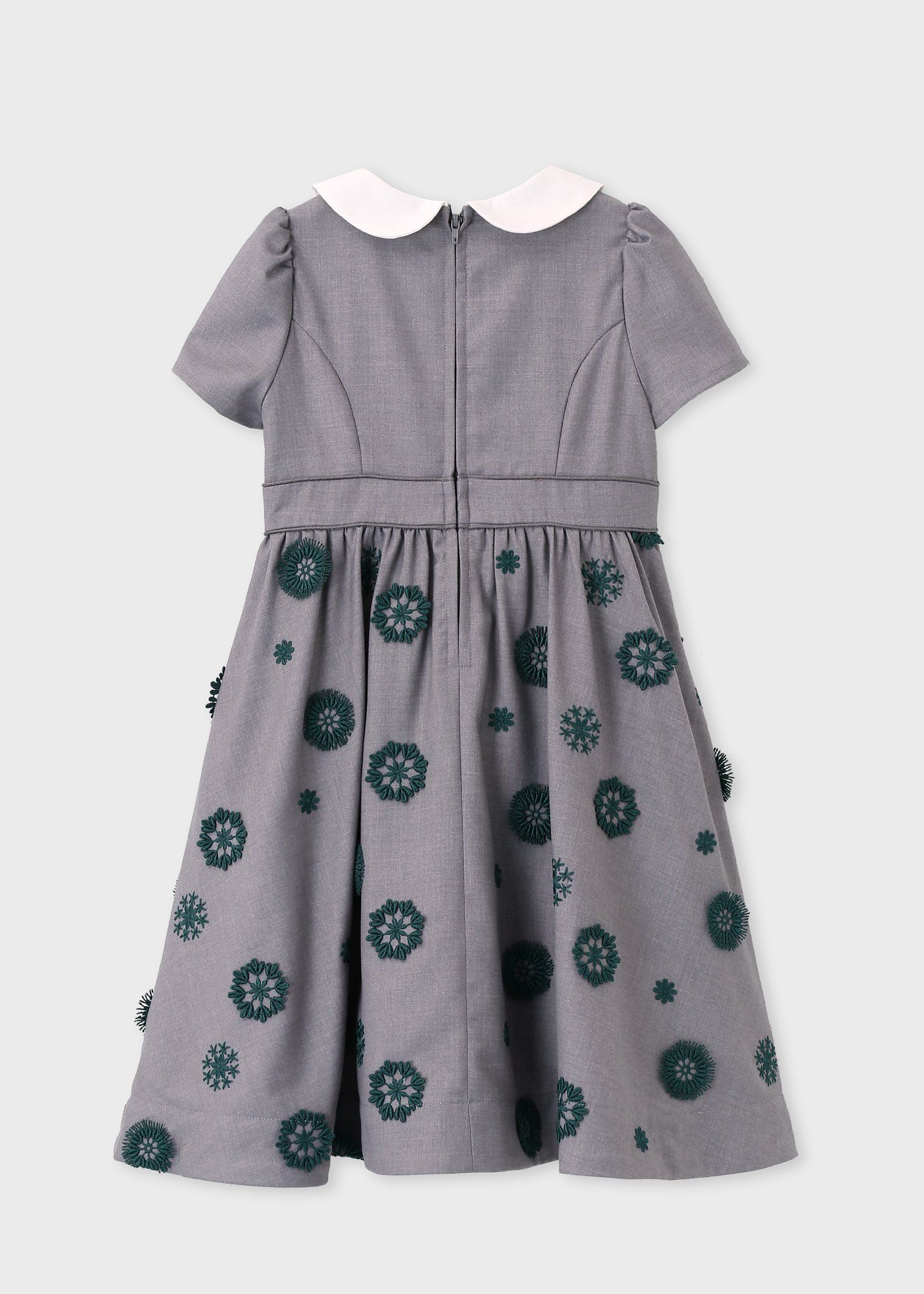 ガールズ 3Dフローラルエンブロイダリー ワンピース