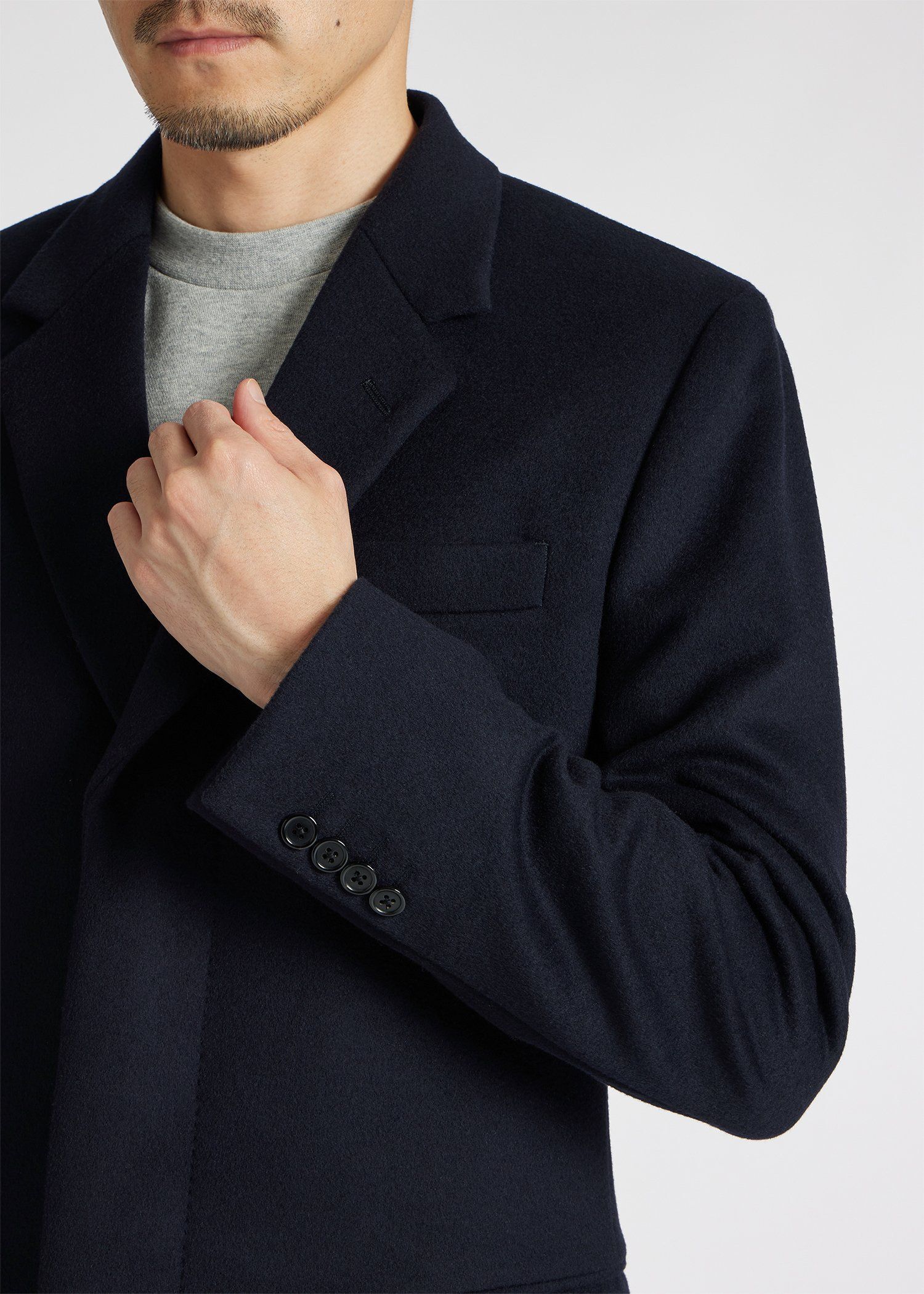 ウールカシミヤ チェスターコート