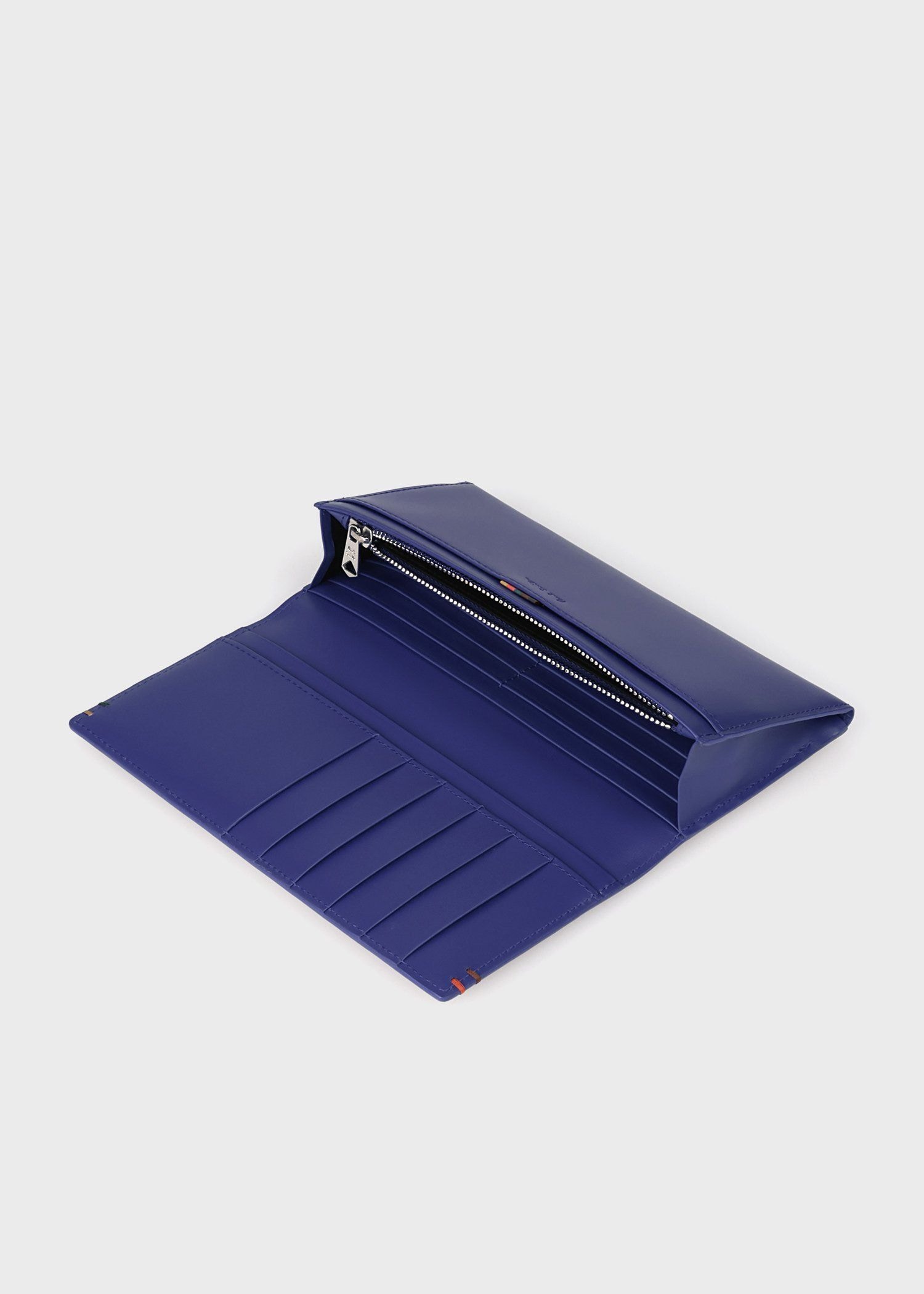 ハイライトステッチ 長財布（ブルー） ｜ポール・スミス