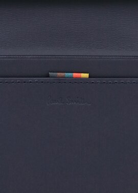 ハイライトステッチ 長財布（ネイビー） ｜ポール・スミス