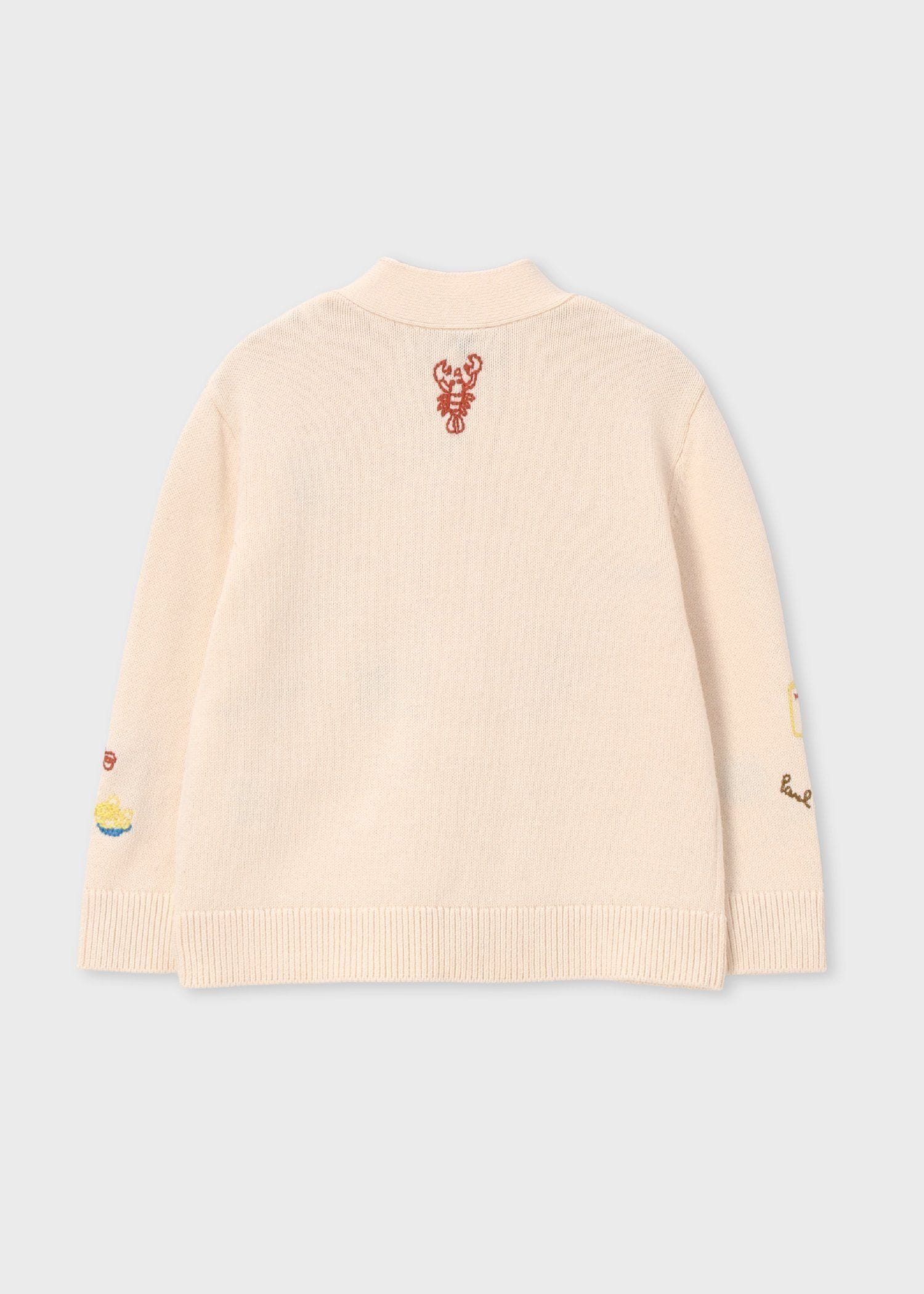 ジュニア エンブロイダリー カーディガンニット