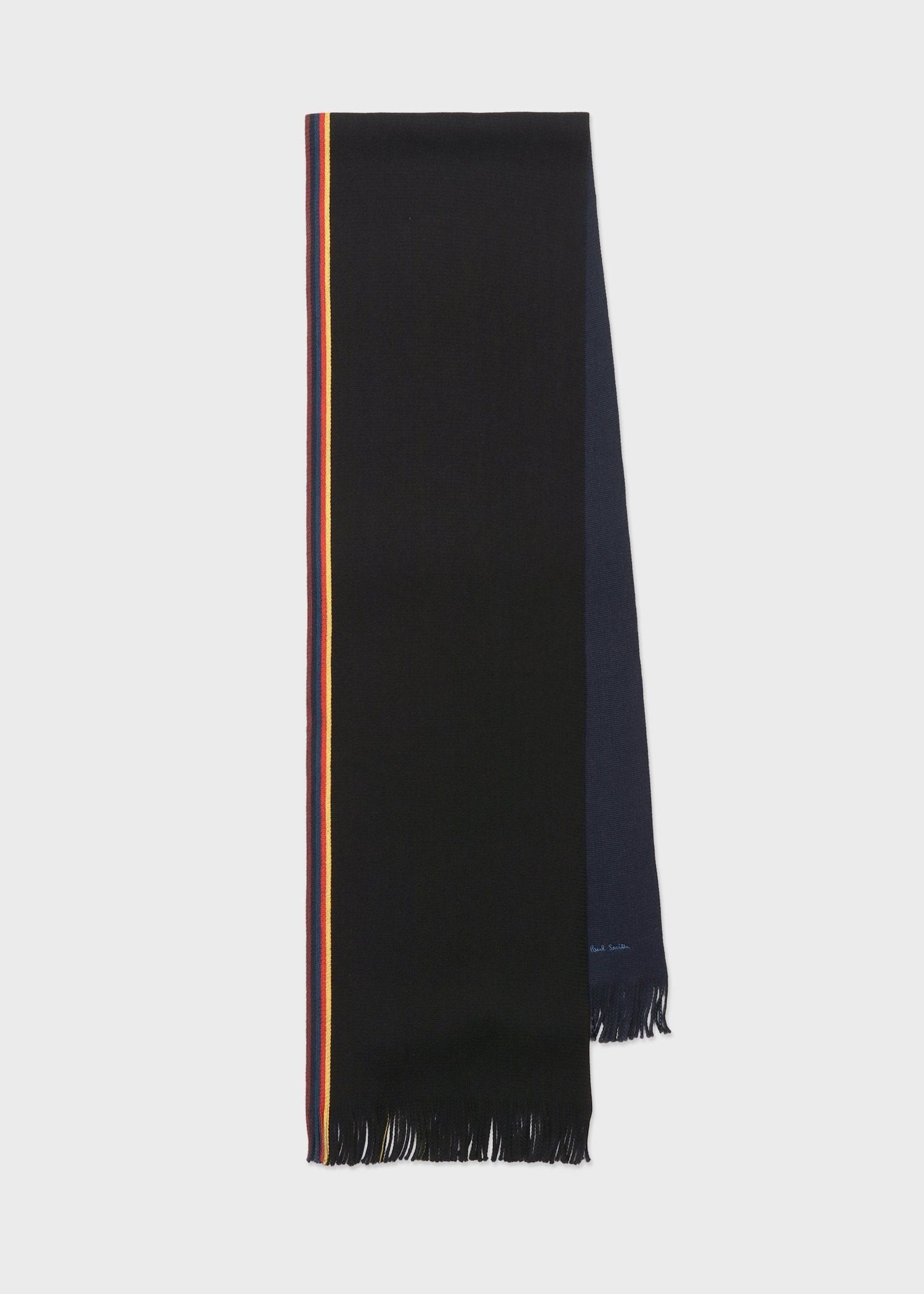 ハーフストライプ ラッセル マフラー（ネイビー） ｜ポール・スミス