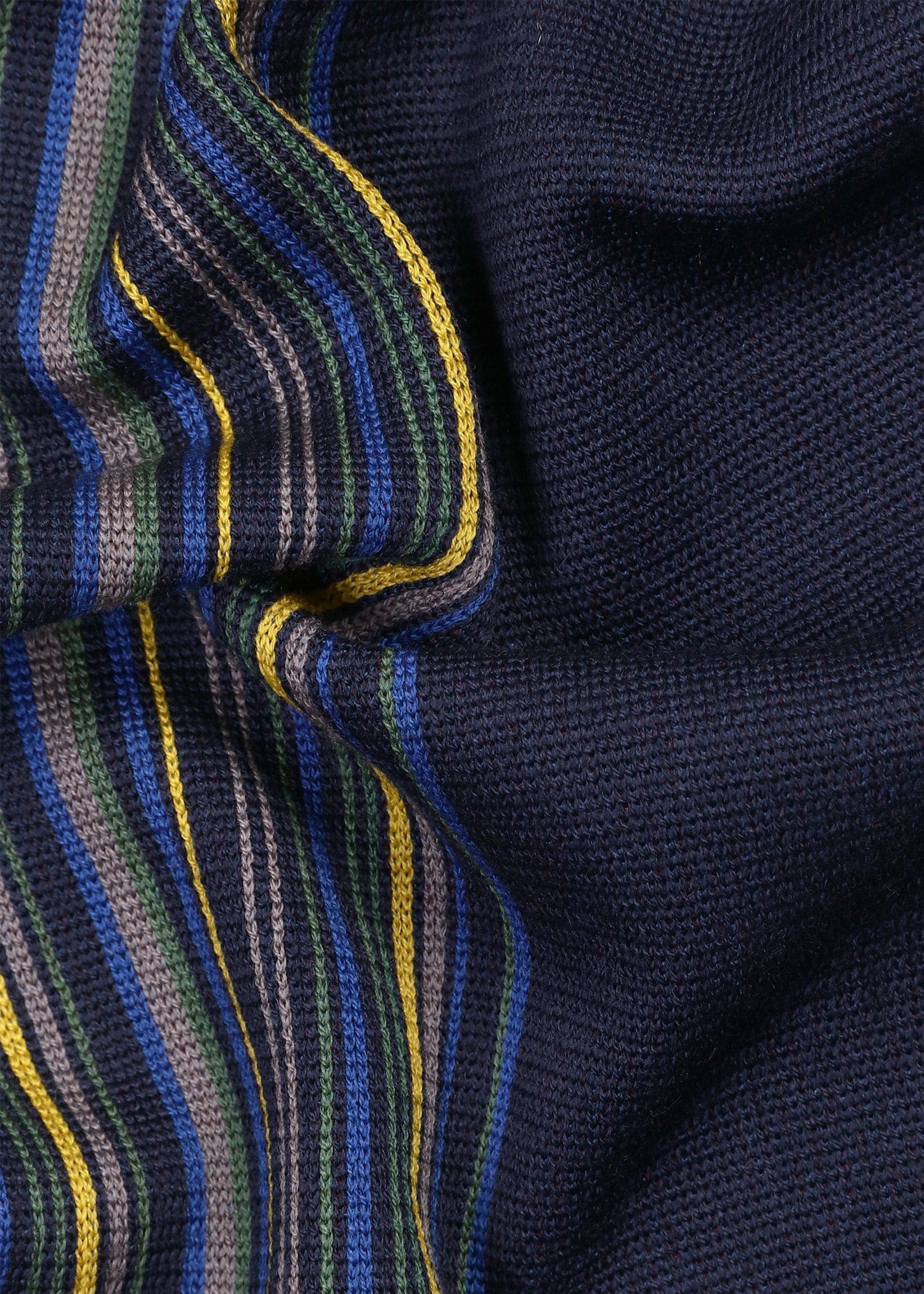 ハーフストライプ ラッセル マフラー（ネイビー） ｜ポール・スミス