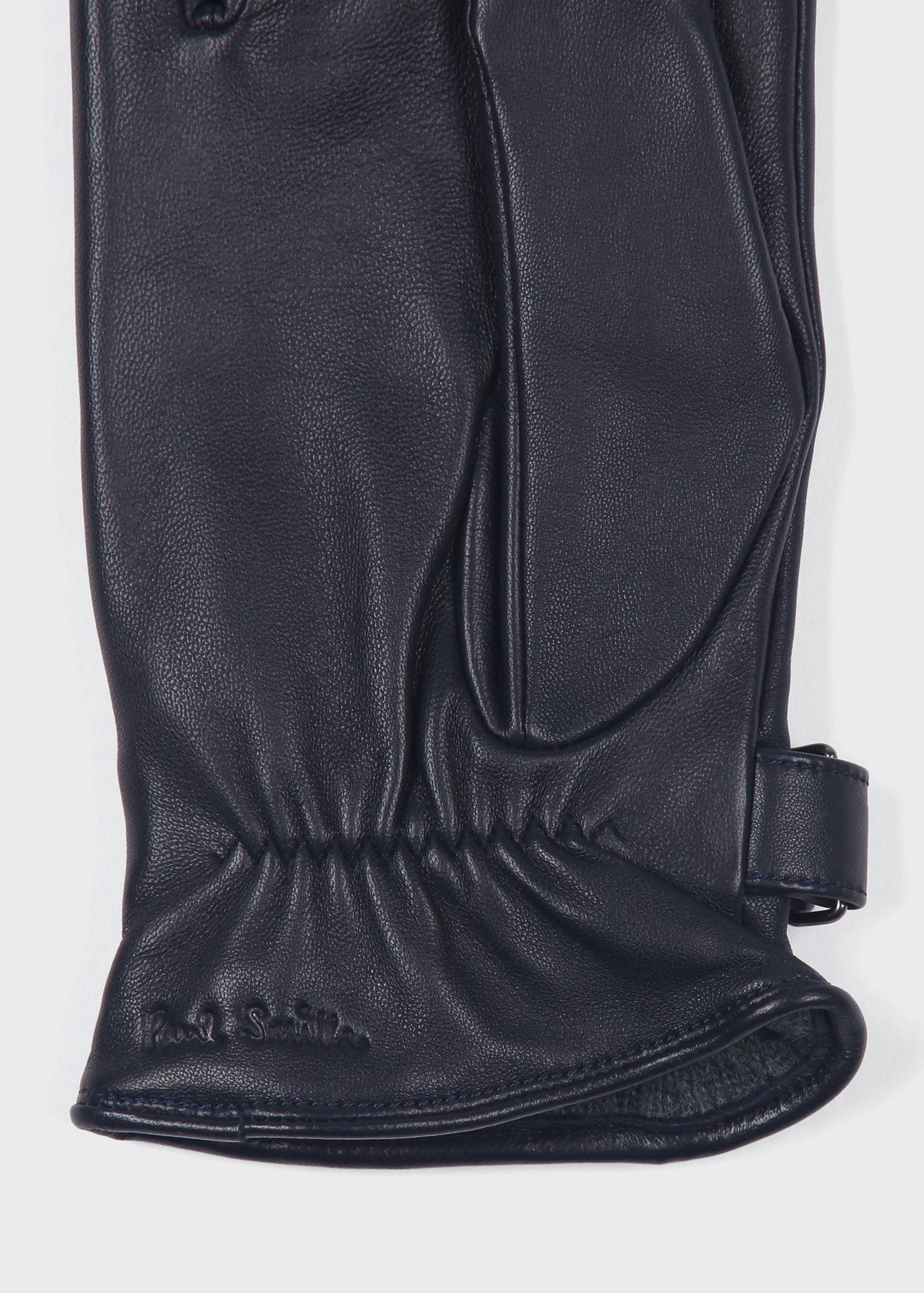 Paul Smith】 シグネチャーストライ プパイピング レザーグローブ Paul