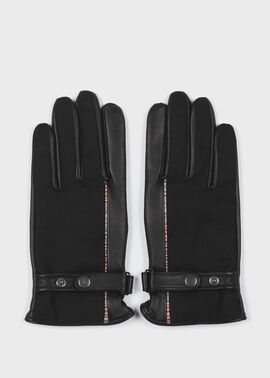 シグネチャーストライプ パイピングウール グローブ