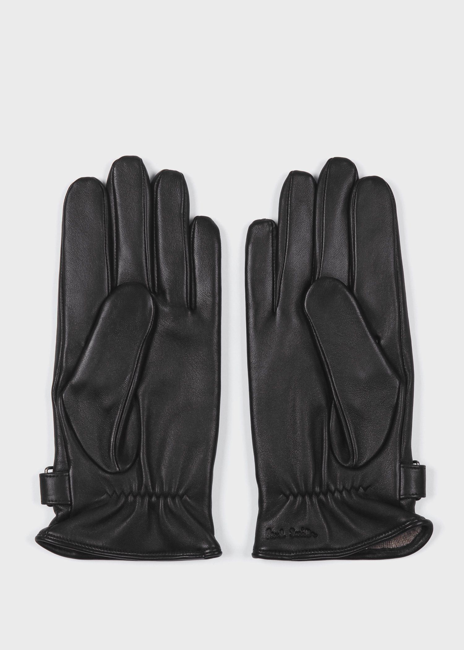 シグネチャーストライプ パイピングウール グローブ