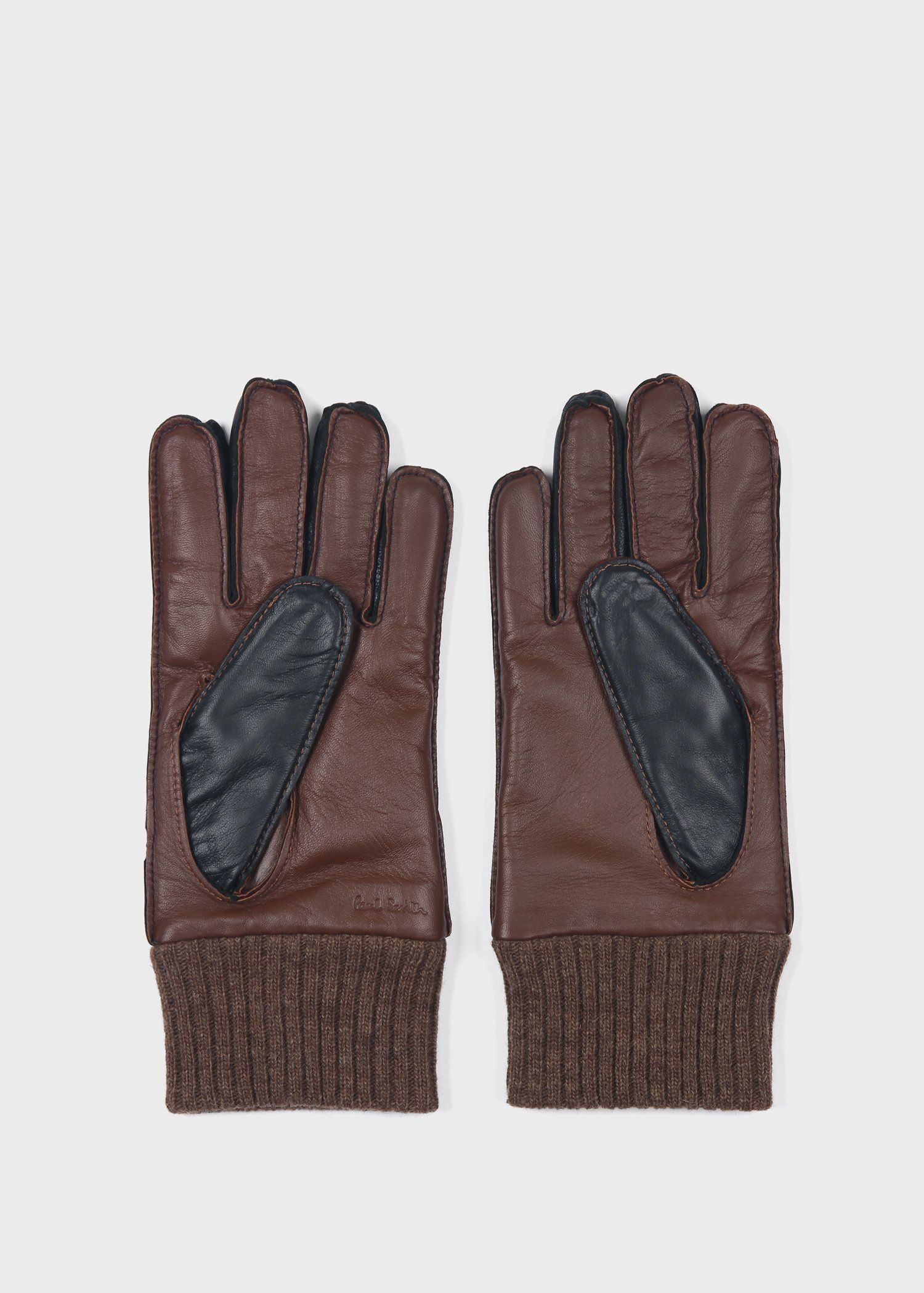 ニットカフス レザー グローブ（ネイビー） ｜ポール・スミス