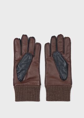 ニットカフス レザー グローブ（ネイビー） ｜ポール・スミス