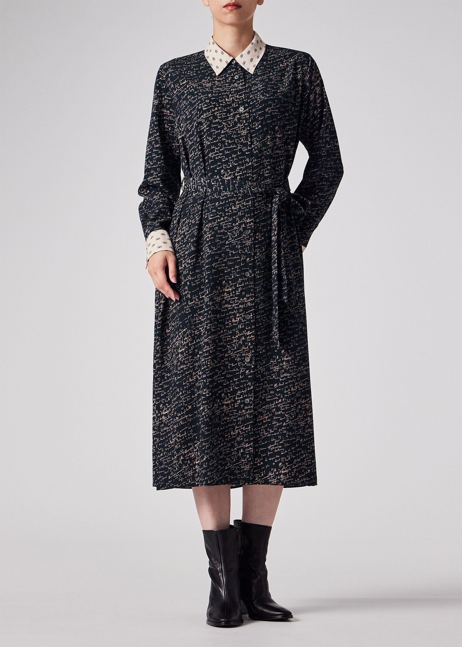 ウィメンズ "Slide Notes" ブロッキング ワンピース