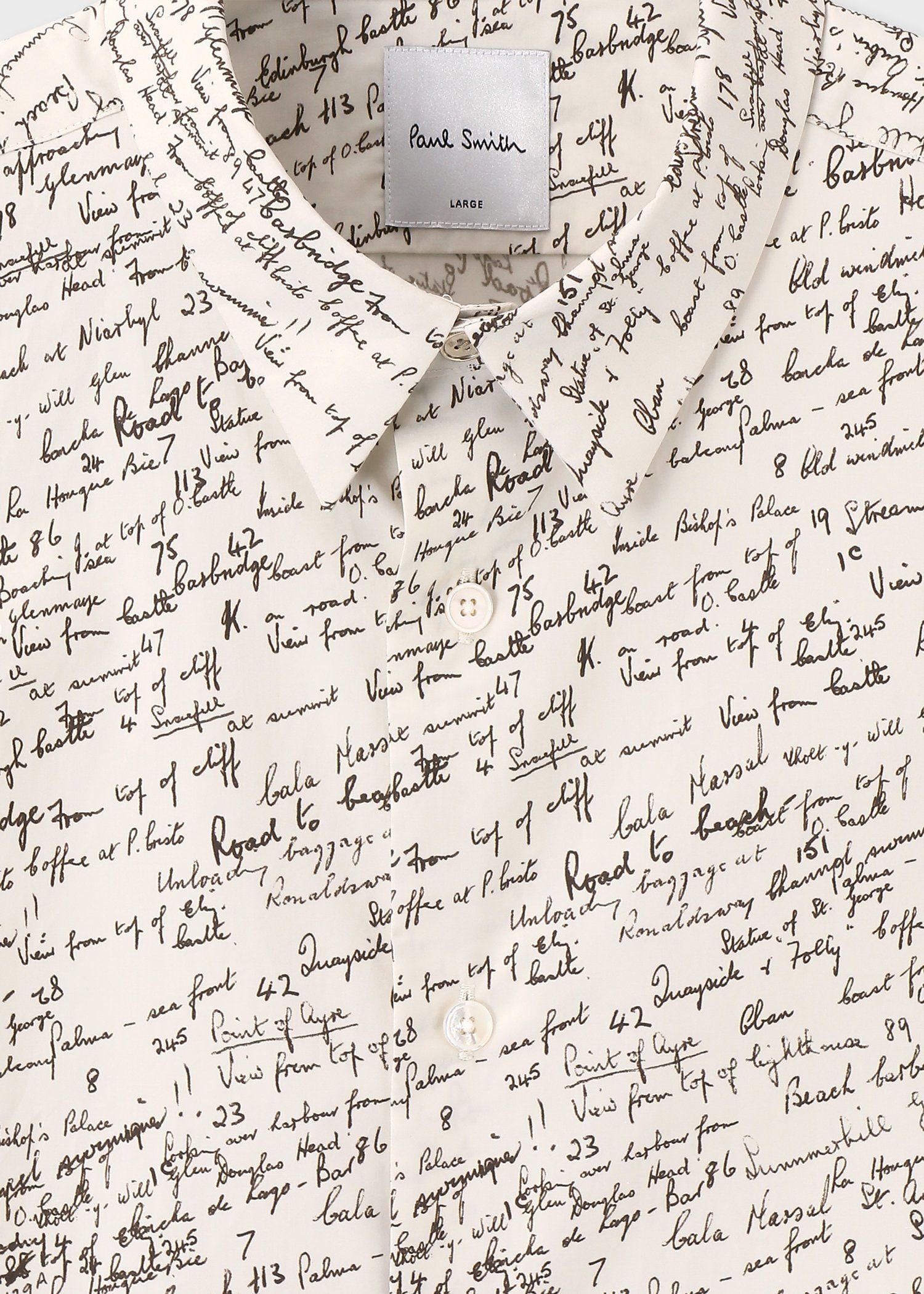 "Slide Notes" プリントシャツ