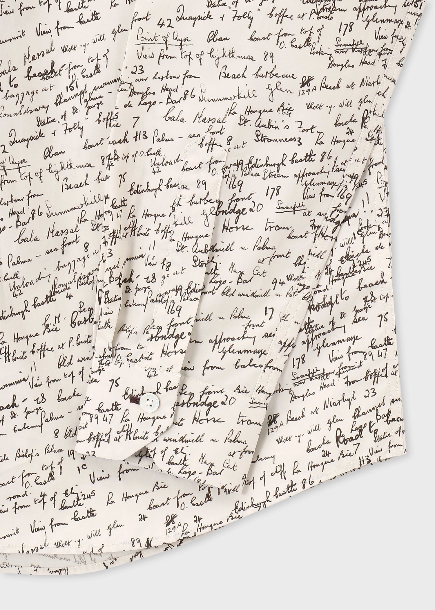 "Slide Notes" プリントシャツ