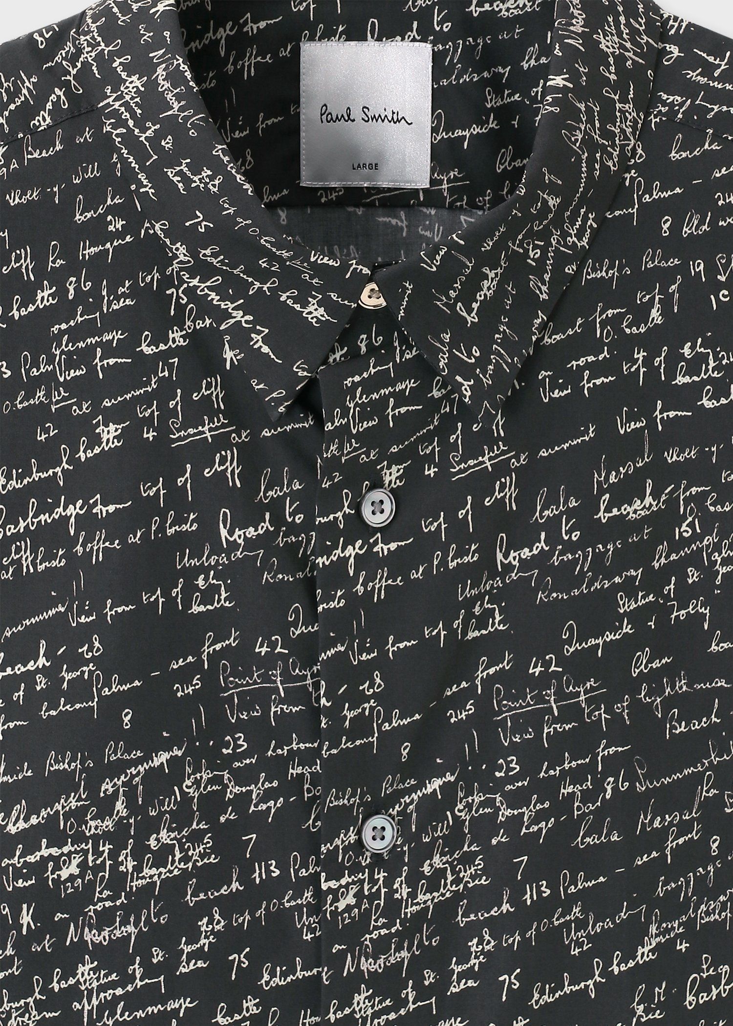 "Slide Notes" プリントシャツ