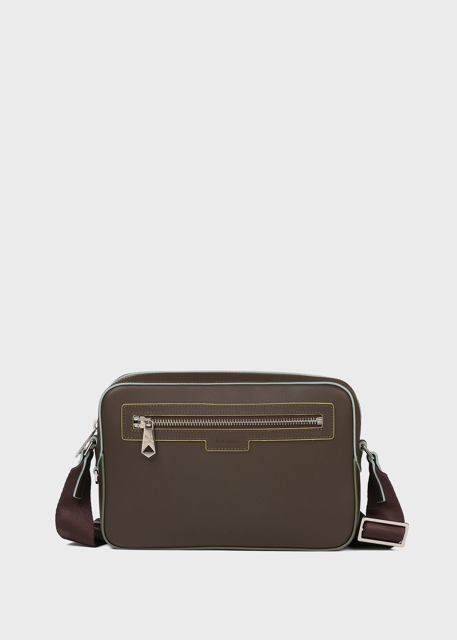 極美品✨️ ポールスミス モノグラム ショルダーバッグ ロゴエンボス ミニショルダーバッグ（ダークブラウン） ｜ポール・スミス