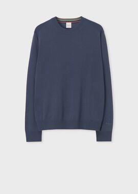 ハイゲージ クルーネックニット（ブルーグレー） ｜ポール・スミス