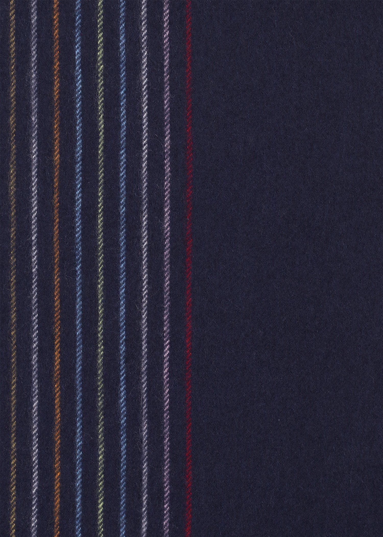 ハーフストライプ カシミヤブレンドマフラー