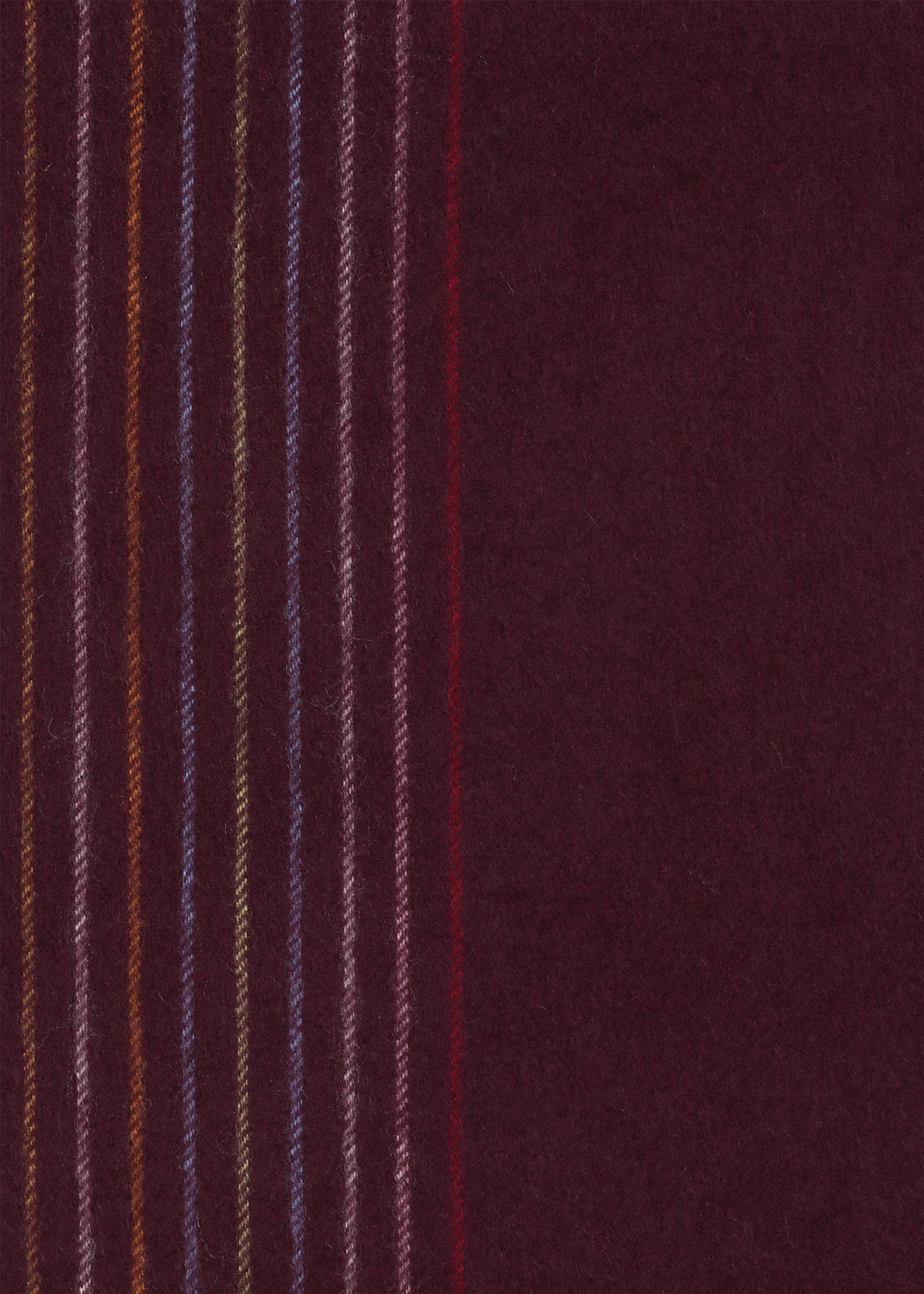 ハーフストライプ カシミヤブレンドマフラー