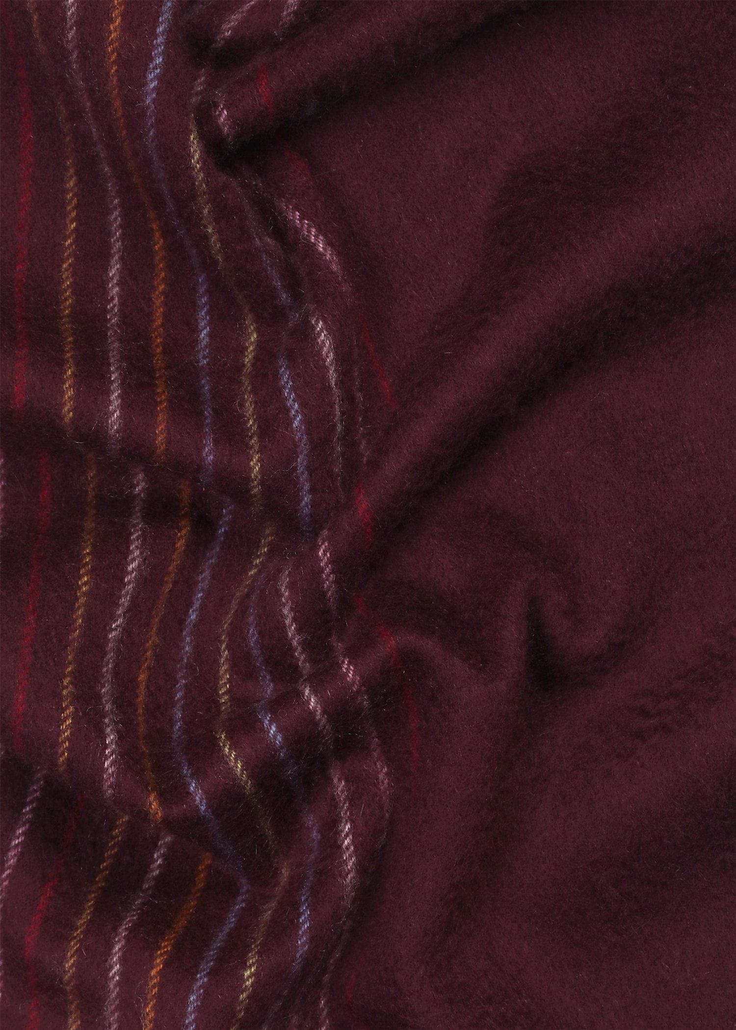 ハーフストライプ カシミヤブレンドマフラー