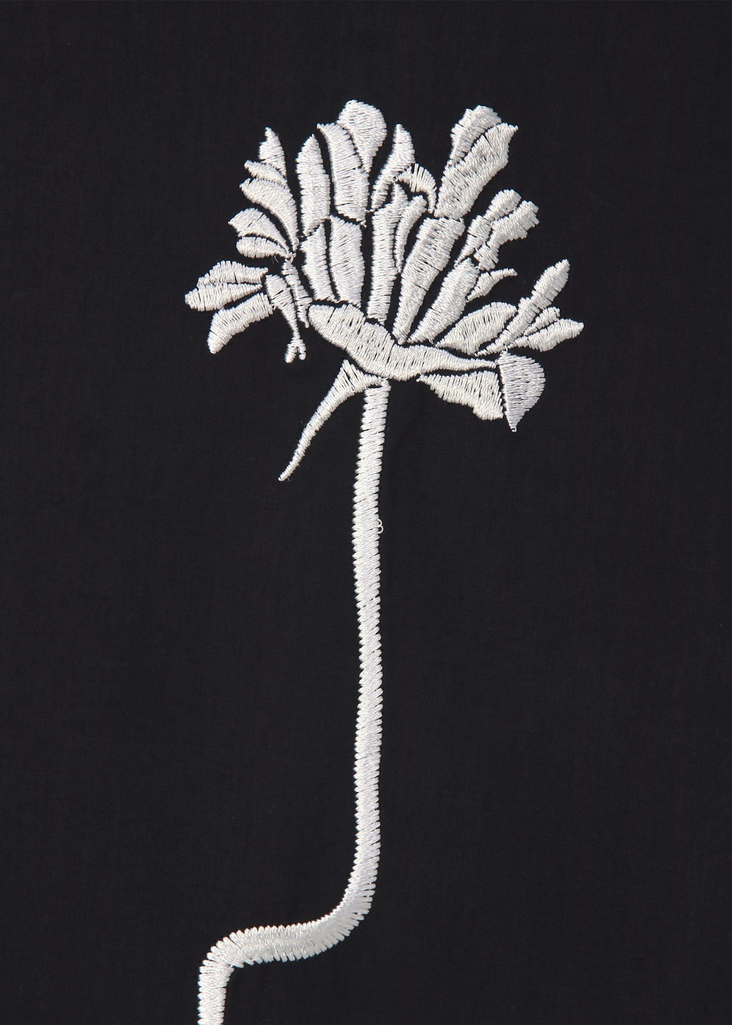 ウィメンズ エンブロイダリー ネイビー ブラウス