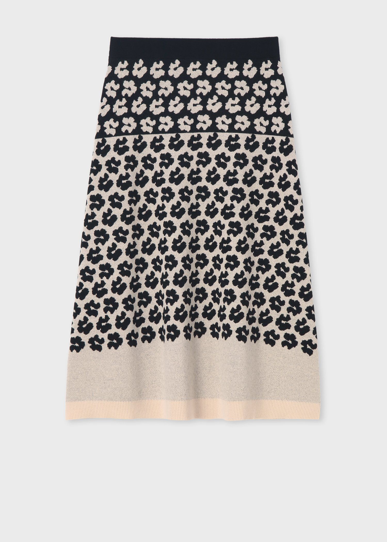 ウィメンズ フラワージャカード ニットスカート