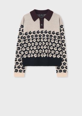 ウィメンズ フラワージャカード ニット