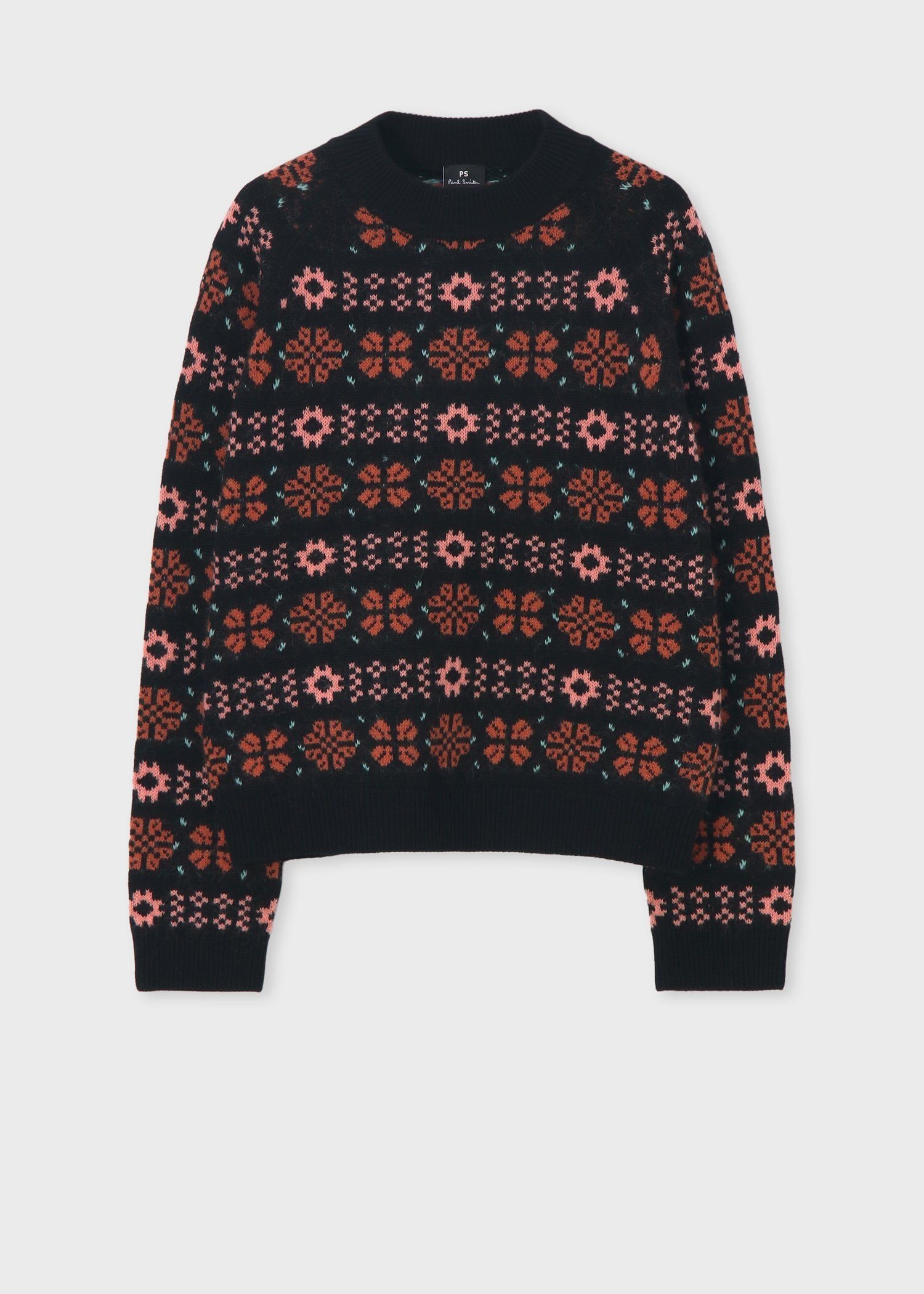 ウィメンズ ブラック フェアアイル ニット