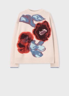 ウィメンズ "Damask Rose" インターシャ ニット