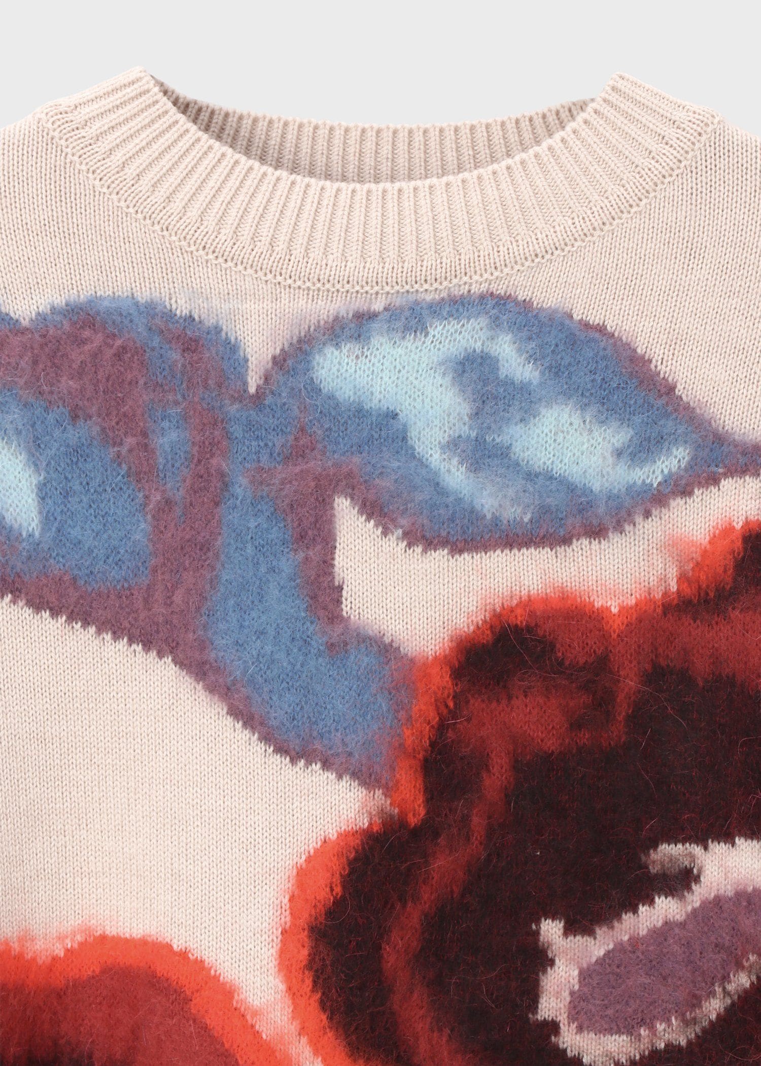 ウィメンズ "Damask Rose" インターシャ ニット