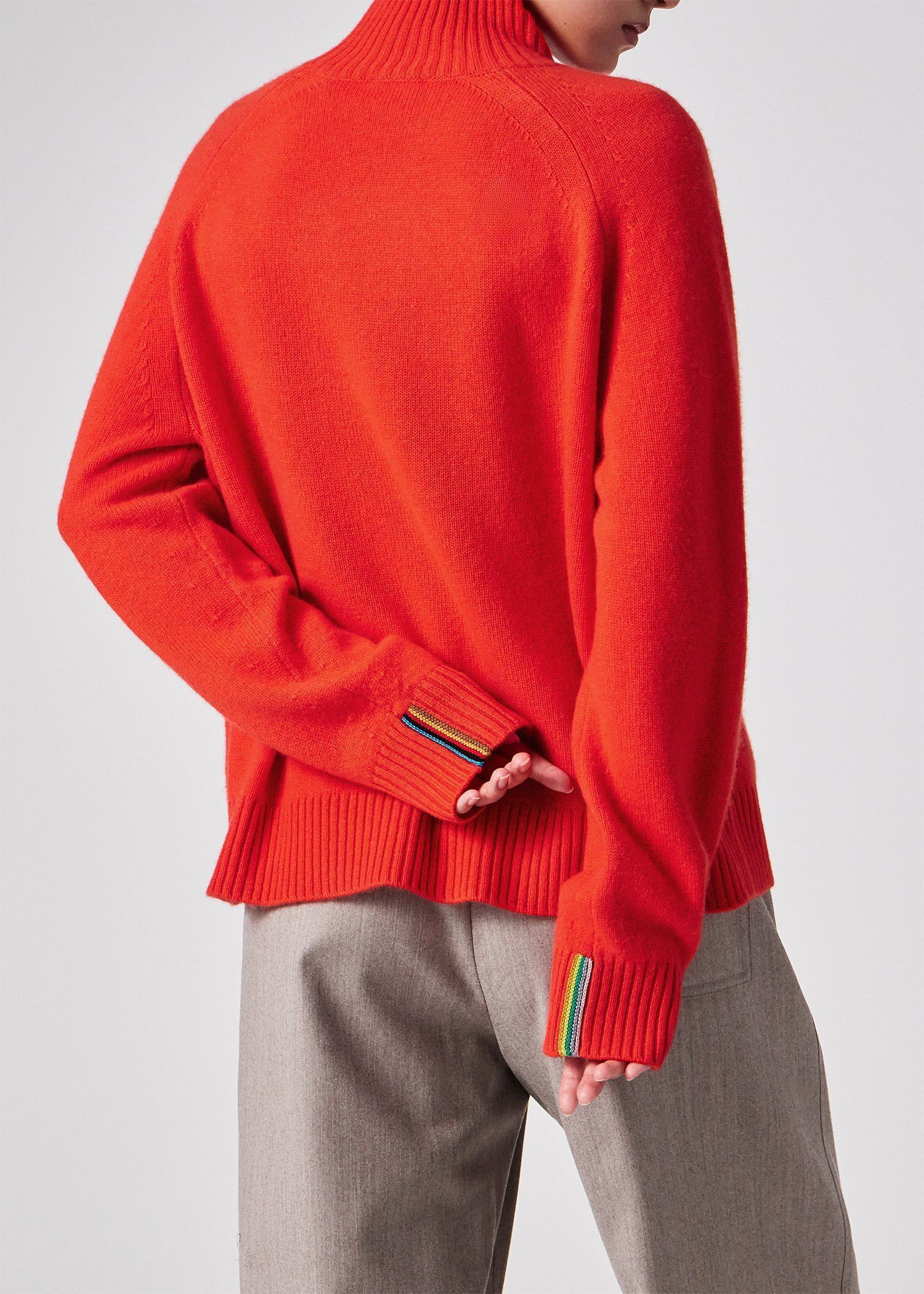 ウィメンズ インターシャ ストライプ ニット