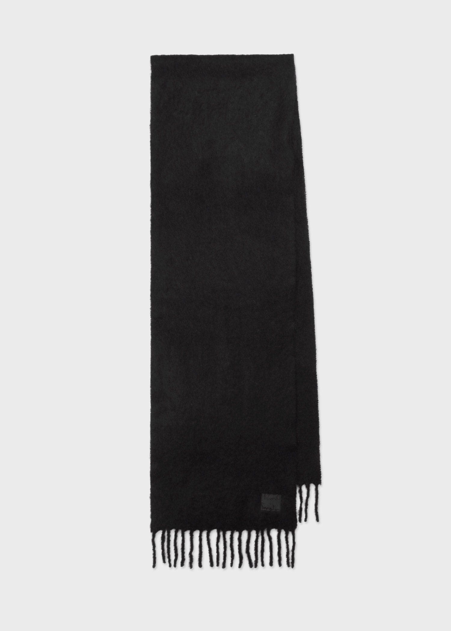 "Cropped Logo" モヘアブレンド マフラー