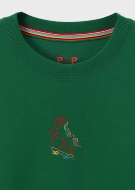 エステルレーヨンダンボール ロングスリーブTシャツ（グリーン