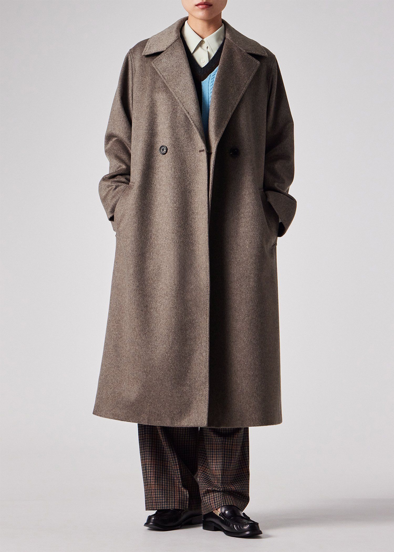ウィメンズ カシミヤ ロングコート（ブラウン） ｜ポール・スミス