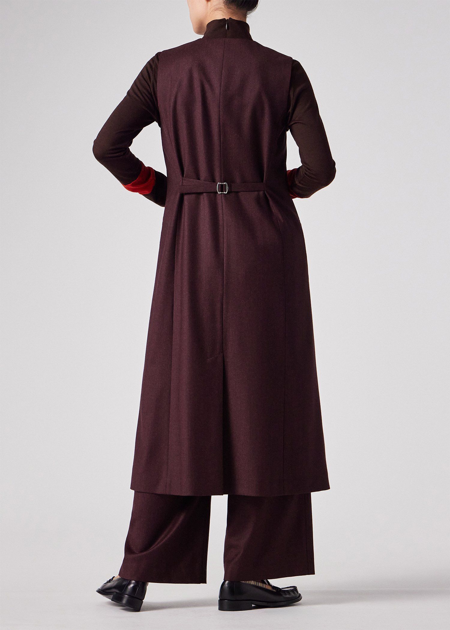 ウィメンズ カシミアブレンド フランネル ジャンパースカート