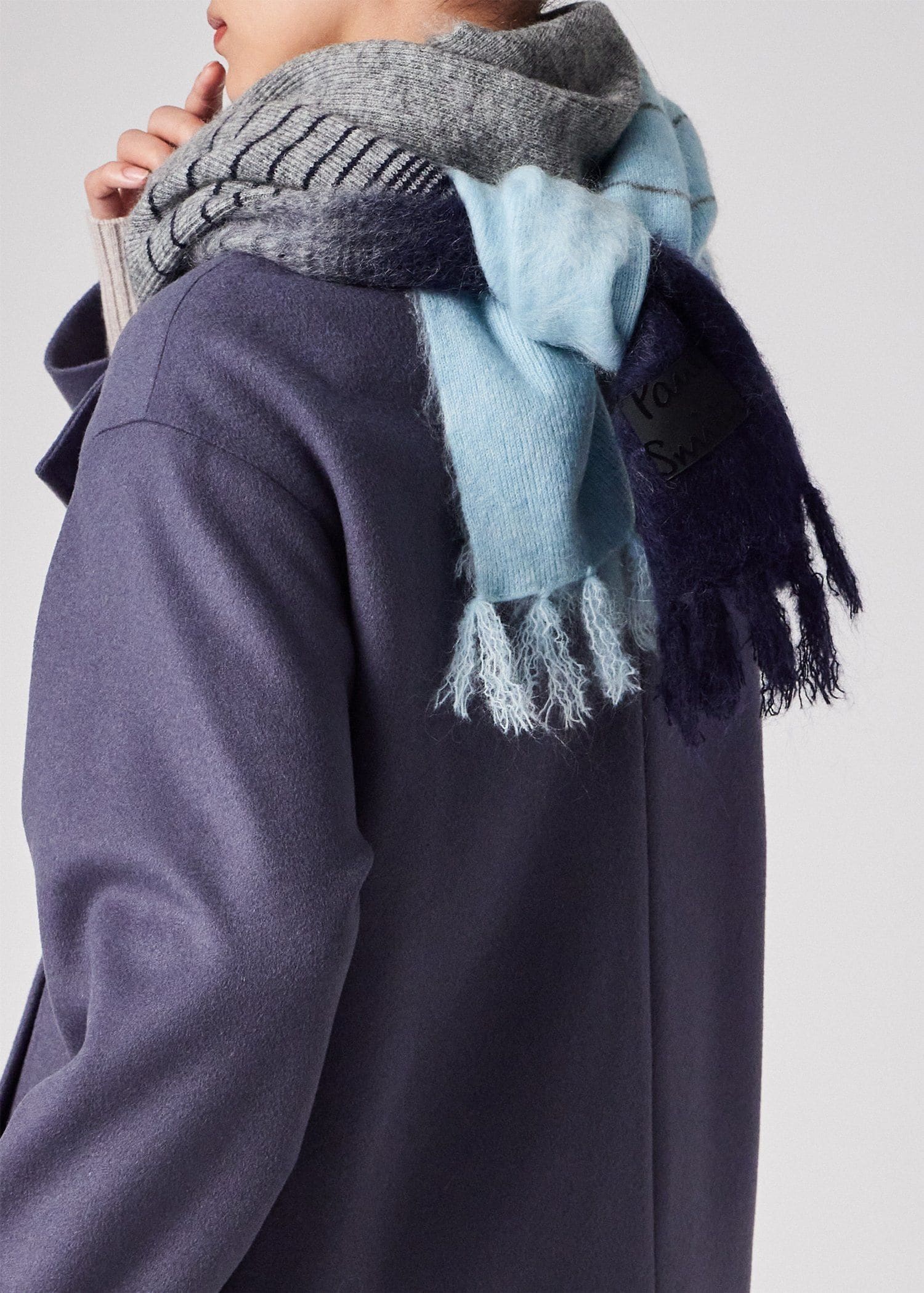 ウィメンズ モヘア ミックス マフラー