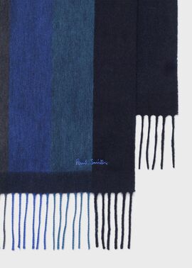 ビッグストライプ マフラー（ブルー） ｜ポール・スミス