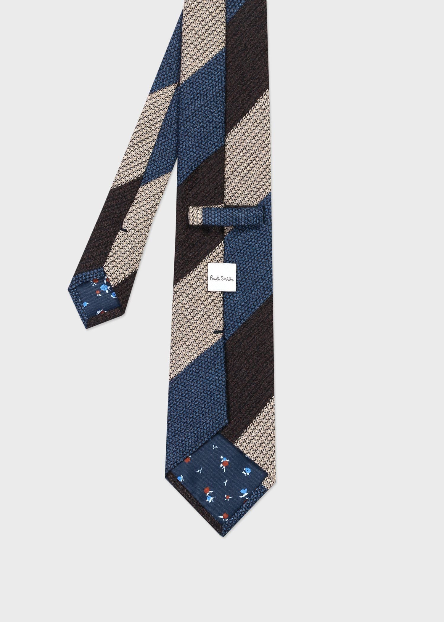 テクスチャード レジメンタル タイ（ダークブラウン） ｜ポール・スミス