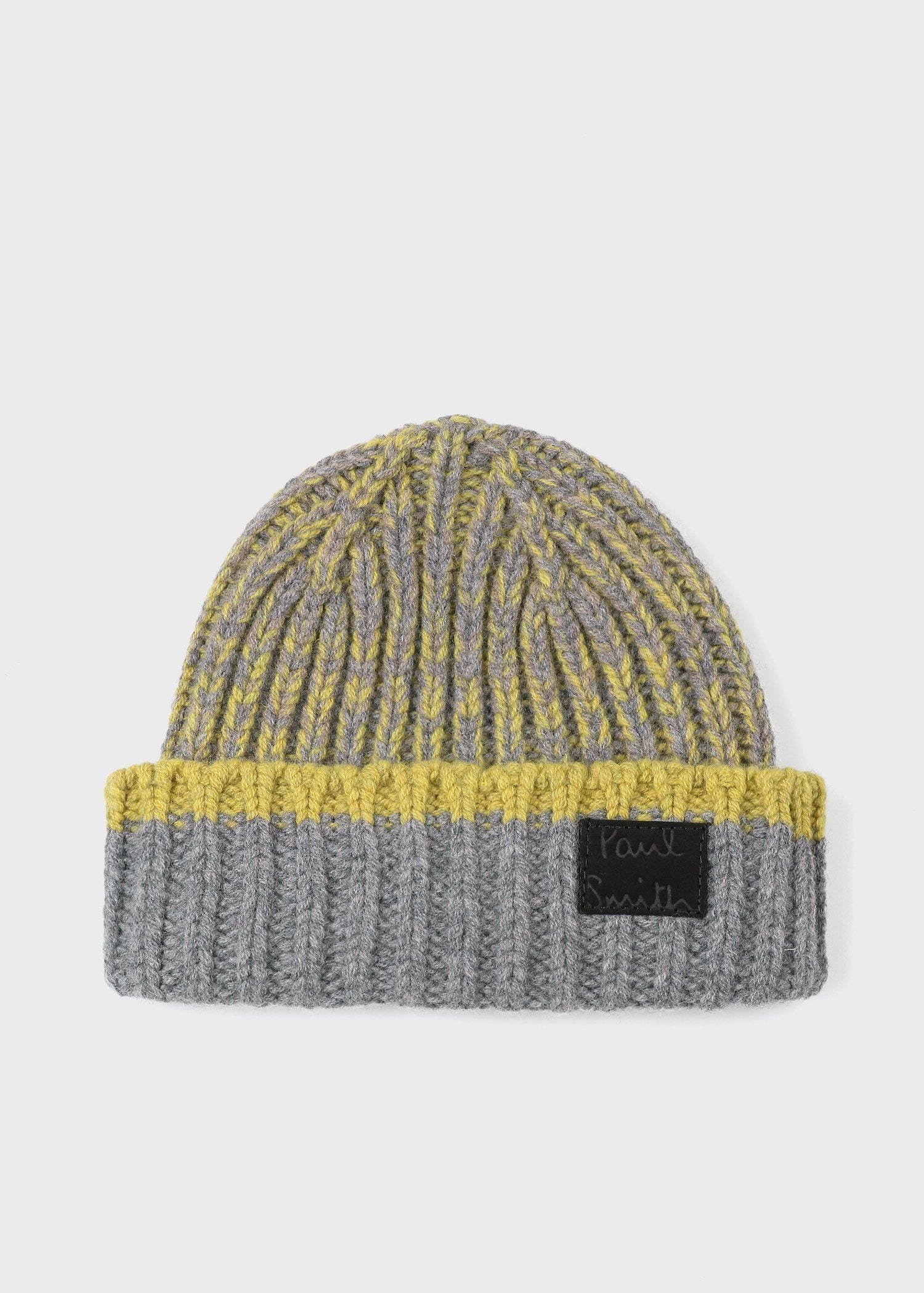 "Cropped Logo" ツイストヤーン ニットキャップ