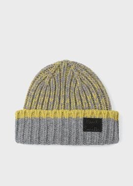 "Cropped Logo" ツイストヤーン ニットキャップ