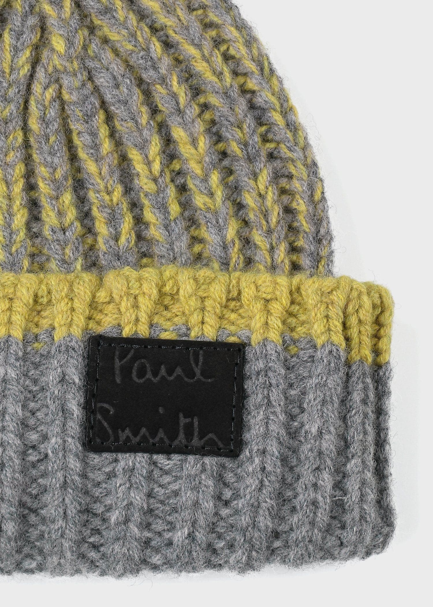 "Cropped Logo" ツイストヤーン ニットキャップ