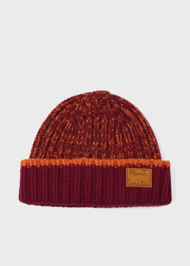 "Cropped Logo" ツイストヤーン ニットキャップ