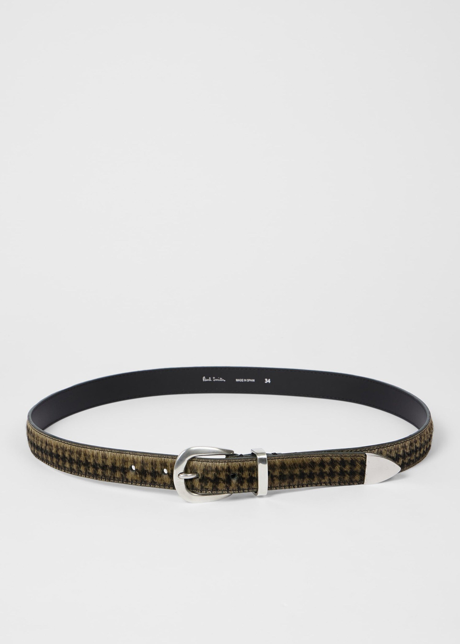 ハウンドトゥース レザーベルト