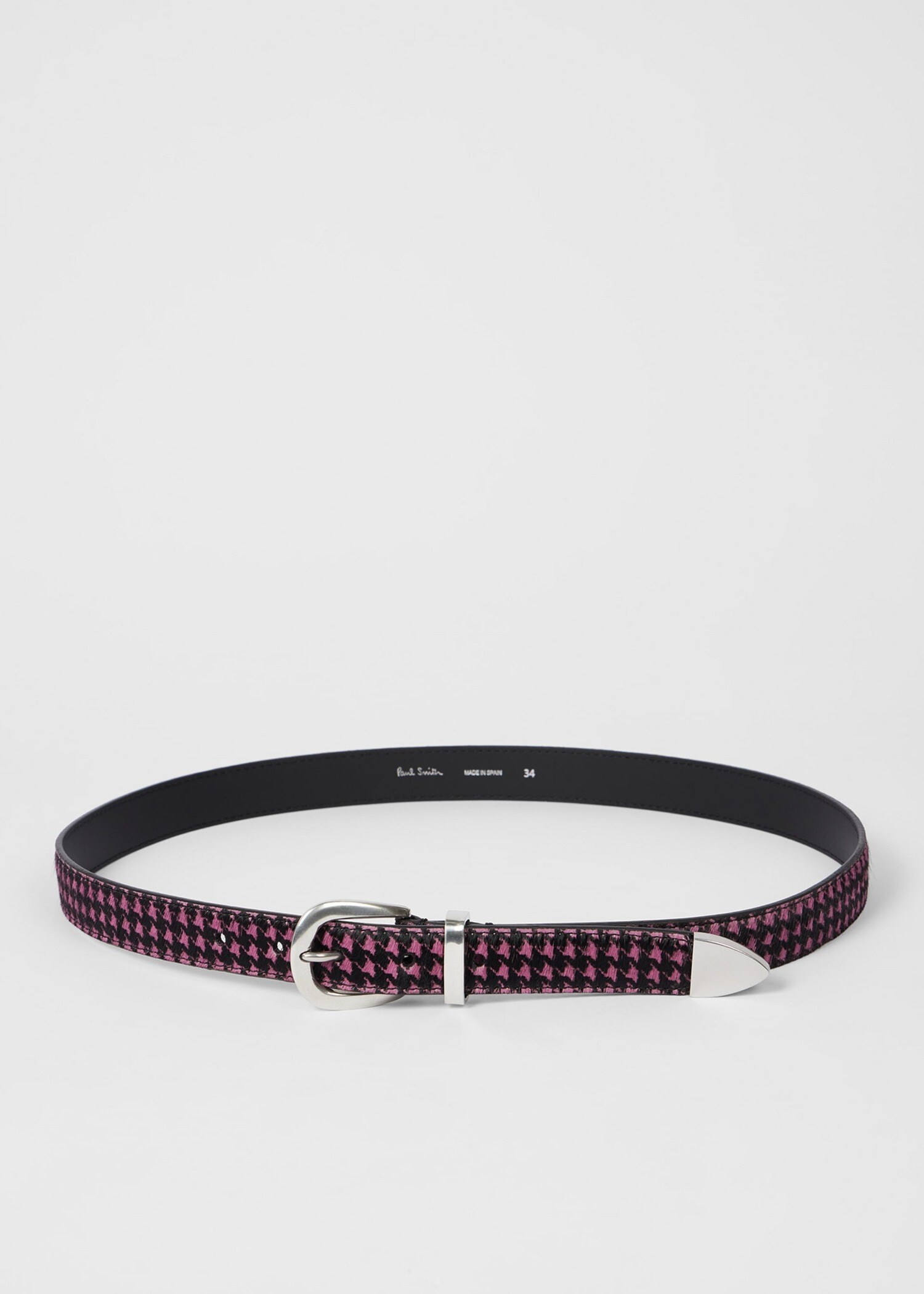 ハウンドトゥース レザーベルト