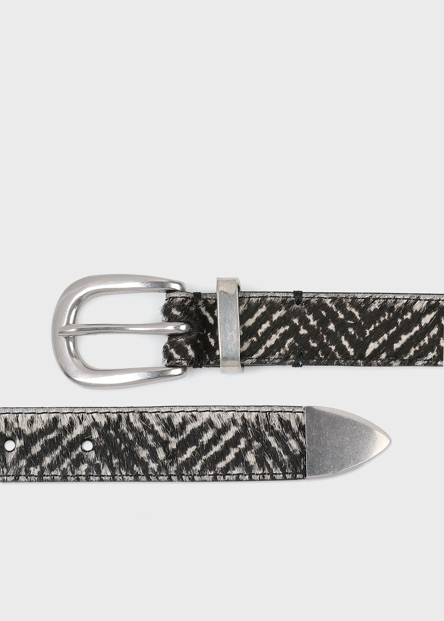 ヘリンボーン レザーベルト