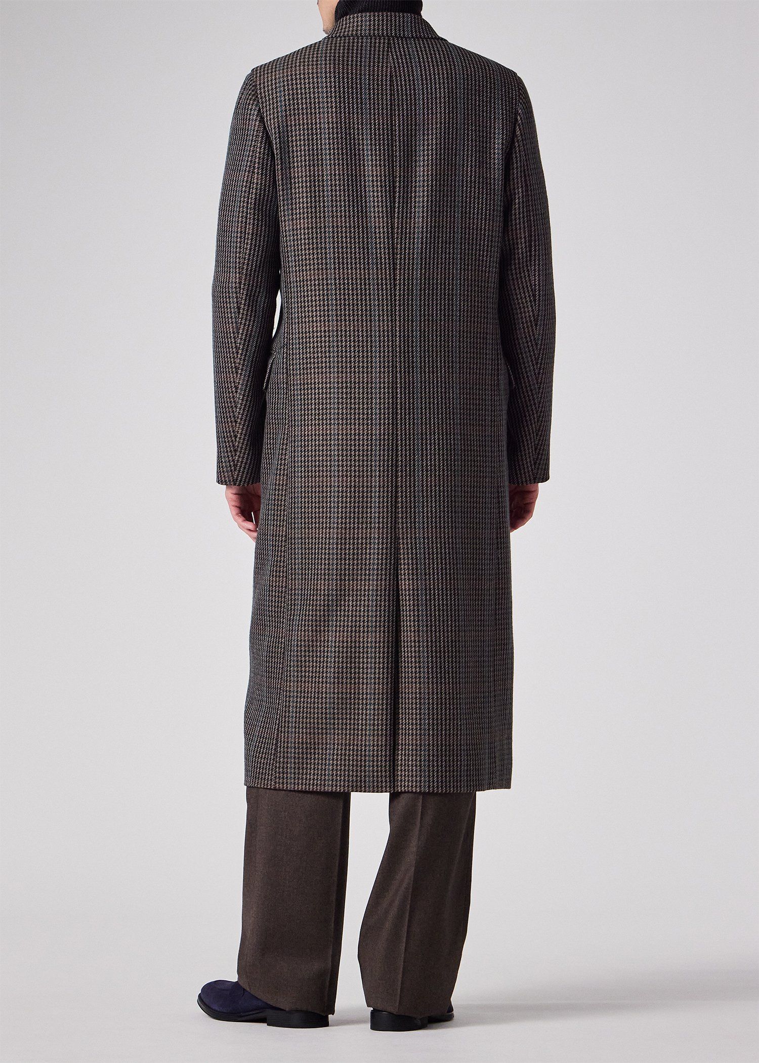クラシックチェック ダブルチェスターコート