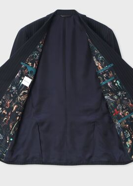 オルタネイトストライプ シングル2Bスーツ（ネイビー） ｜ポール・スミス