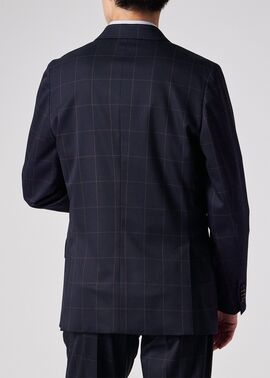 ポールスミス オルタネイトウィンドウペーンブレザー サイズL 新品 秋冬 ウィンドウペーン シングル2Bジャケット（ネイビー） ｜ポール・スミス